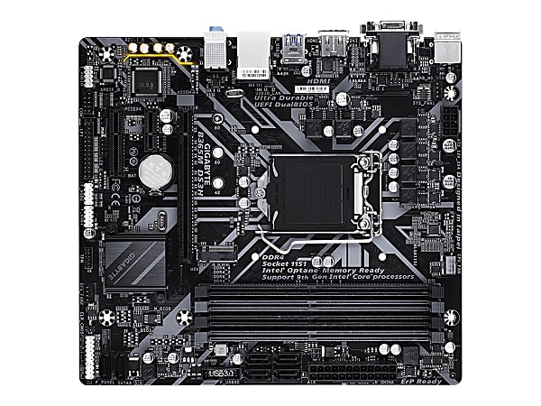 Gigabyte B365M DS3H - 1.0 - motherboard - micro ATX - LGA1151 Socket - B365 Chipset - USB 3.1 Gen 1 - Gigabit LAN - onboard graphics (CPU required) - HD Audio (8-channel)