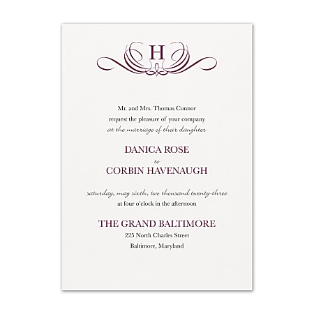 Printed Wedding Invitations 5x7 & Matching Stationery Handmade  Personalised 