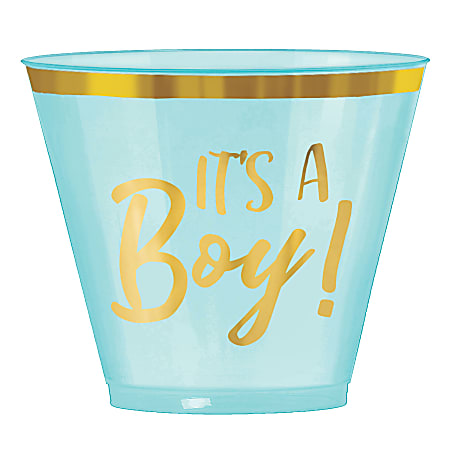 Amscan Oh Baby Boy Plastic Tumblers 9 Oz Blue Pack Of 30 Tumblers - ODP  Business Solutions