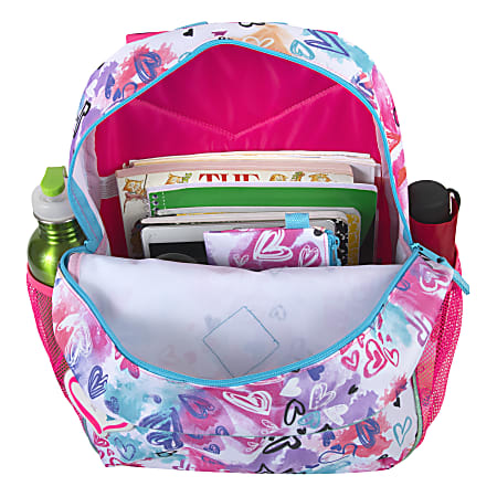 Pink heart backpack hotsell