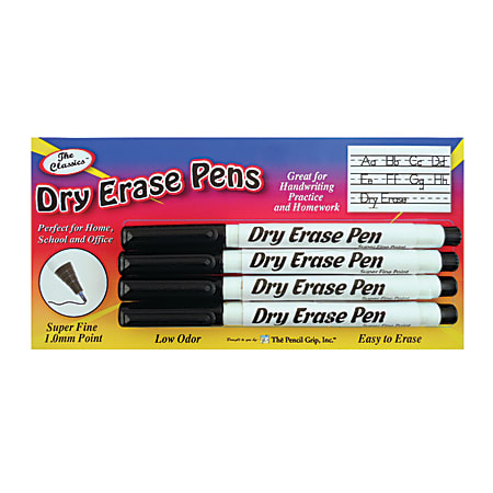 The Pencil Grip Dry Erase Pens Fine Point Black Case Of 24