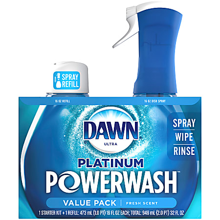 Dawn Platinum Powerwash Dishwashing Spray Fresh Scent 16 Oz Bottle - Office  Depot