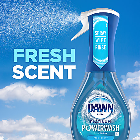 Dawn Platinum Powerwash Dishwashing Spray Bundle Fresh Scent 16 Oz Bottle -  Office Depot