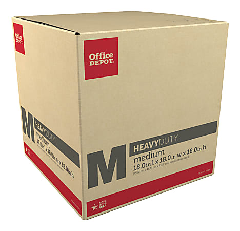 Office Depot® Brand Heavy-Duty Corrugated Moving Box, 18"H