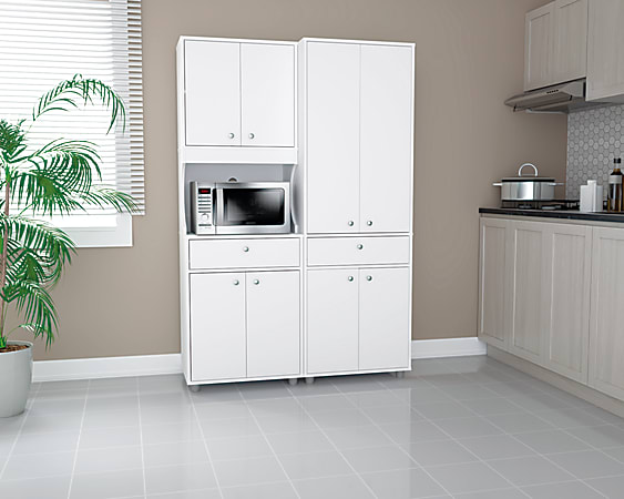 Inval white kitchen storage cabinet sale