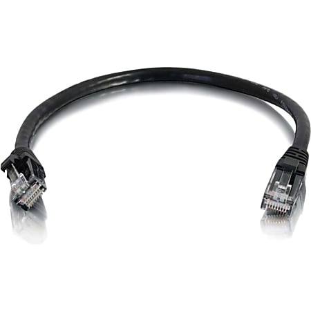 C2G 6in Cat6a Snagless Unshielded (UTP) Network Patch Ethernet Cable-Black - Category 6a for Network Device - RJ-45 Male - RJ-45 Male - Shielded - 10GBase-T - 6in - Black