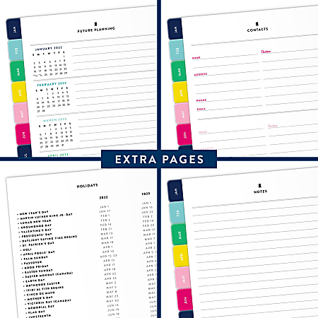 Simplified System by Emily Ley 2022 One Page Per Day Calendar Refill