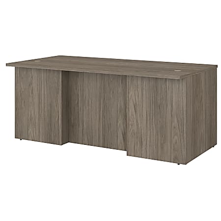 Bush Business Furniture Office 500 72"W Executive Desk, Modern Hickory, Standard Delivery