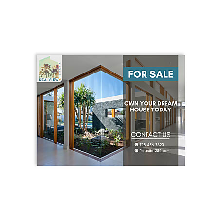 Custom Full-Color 2-Sided Outdoor Aluminum Composite Sign, 18" × 24" – Durable Weatherproof Sign Only