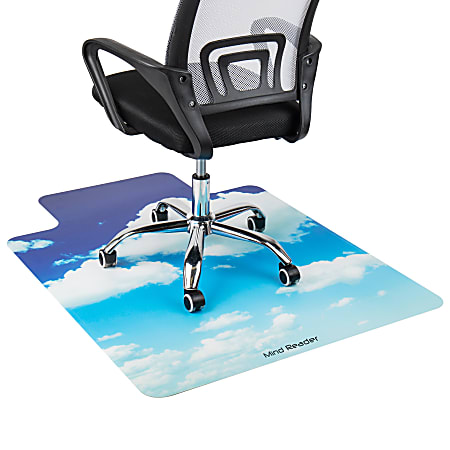 Mind Reader 9 to 5 Collection Polycarbonate Office Chair Mat For Hard Floor 47 1 4