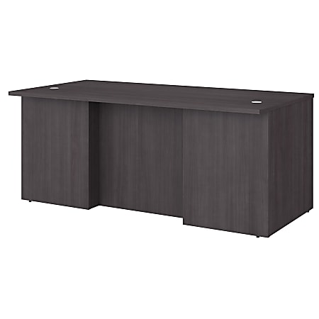 Bush Business Furniture Office 500 72"W Executive Computer Desk, Storm Gray, Standard Delivery