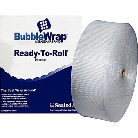 Sealed Air Bubble Wrap Multi-purpose Material - 12" Width x 250 ft Length - 0.2" Bubble Size - 1 Wrap(s) - Lightweight, Perforated - Clear - 1 / Roll