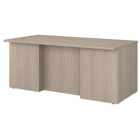 Bush Business Furniture Office 500 72"W Executive Desk, Sand Oak, Standard Delivery