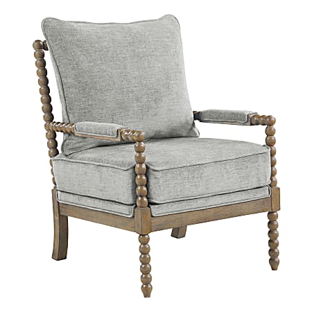 Spindle armchair and ottoman sale