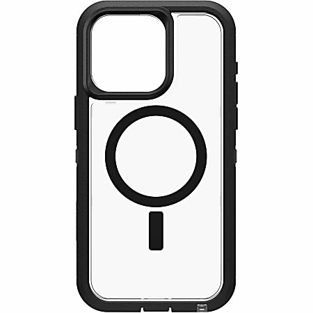 OtterBox iPhone 15 Pro Max Defender Series XT Clear Case With Magsafe - for Apple iPhone 15 Pro Max Smartphone - Black, Clear
