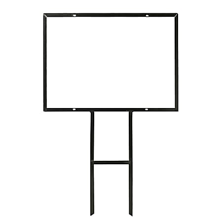 Metal Frame For Custom Outdoor Signs, 20" x 28", Black