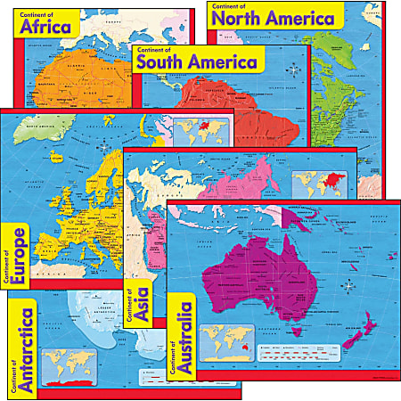 Trend® Learning Chart Pack, Continents