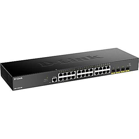 D-Link 28-Port 10-Gigabit Smart Managed Switch - 28 Ports - Manageable - 3 Layer Supported - Modular - 30.60 W Power Consumption - Twisted Pair, Optical Fiber - Rack-mountable - Lifetime Limited Warranty