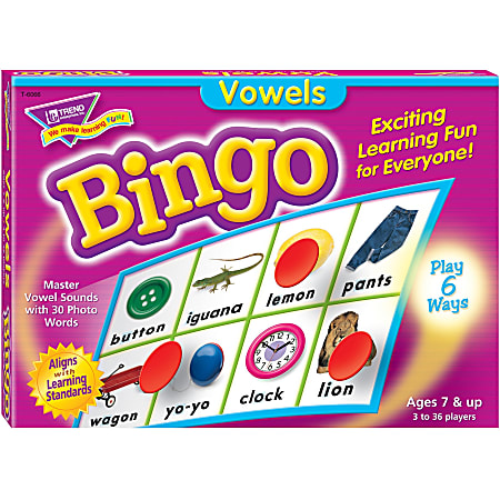 Trend Vowels Bingo Game