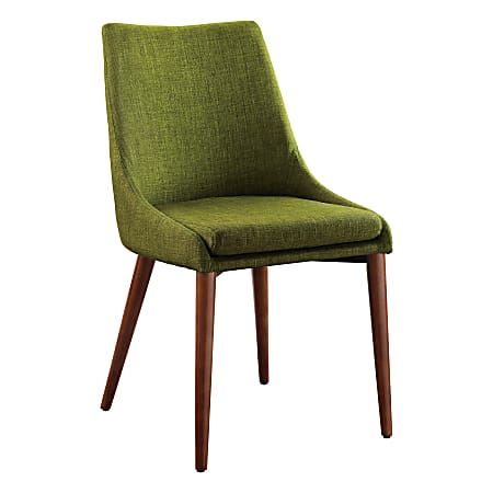 Office Star™ Palmer Fabric Dining Accent Chairs, Green, Pack Of 2 Chairs