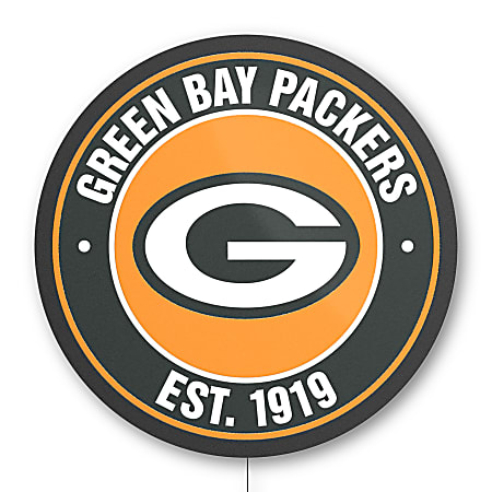 Imperial NFL Establish Date LED Lighted Sign, 23" x 23", Green Bay Packers