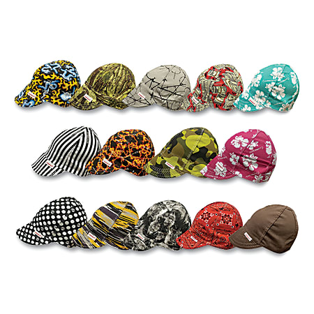 Deep Round Crown Caps, Size 7 5/8, Assorted