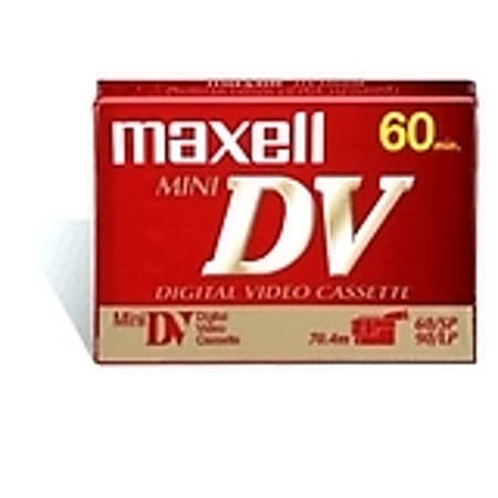 Maxell® Mini Digital Video Cassettes, 60 Minutes, Pack Of 2