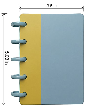 TUL Mini Discbound Notebook With Soft Touch Cover Narrow Ruled 60 ...