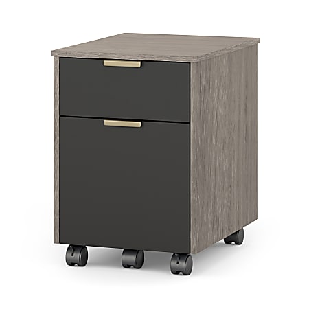 Whalen Devon 20 D Vertical 2 Drawer Mobile File Cabinet Harbor