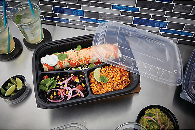 Pactiv EarthChoice Dual Color Hinged-Lid Takeout Container, 2