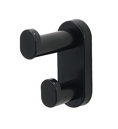 Safco® Wall-Mount Double Hook, Black
