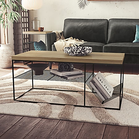 Ameriwood™ Home Neely Coffee Table, 17-15/16"H x 41-5/8"W x 19-3/4"D, Natural