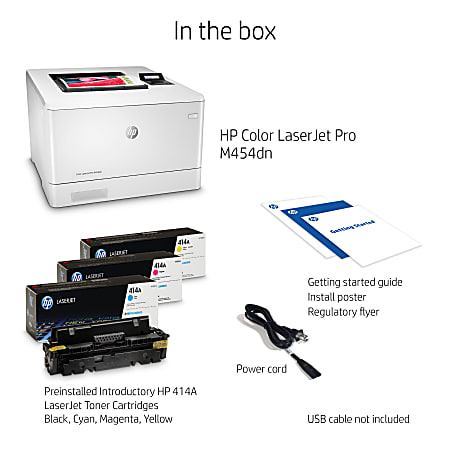 HP LaserJet Pro M454dn Laser Color Printer - Office Depot