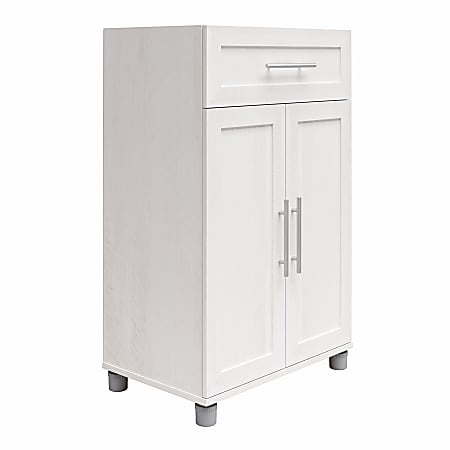 Ameriwood Home SystemBuild Kendall Storage Cabinet 2 Drawers 3 Shelves  White - Office Depot