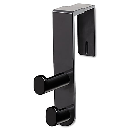 Safco® Coat Hook, 7 3/4"H x 1 3/4"W x 6 1/2"D, Black