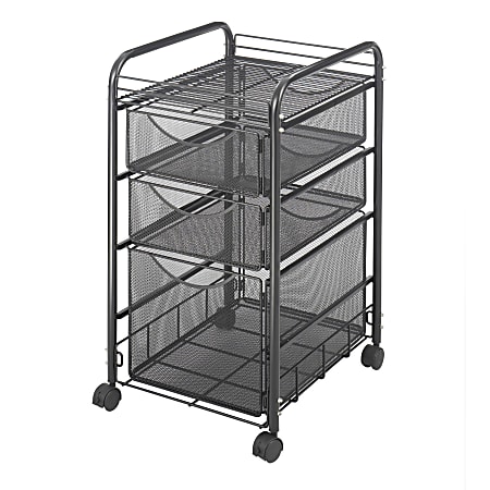 Safco® Onyx™ Mesh File Cart With 1 File