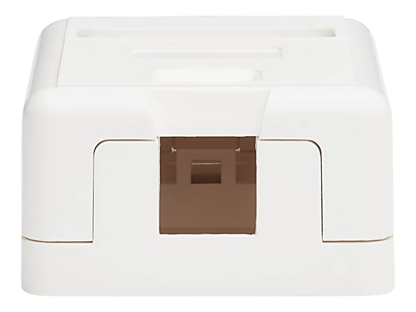 Eaton Tripp Lite Series Surface-Mount Box for Keystone Jack - 1 Port, White - Surface mount box - white - 1 port