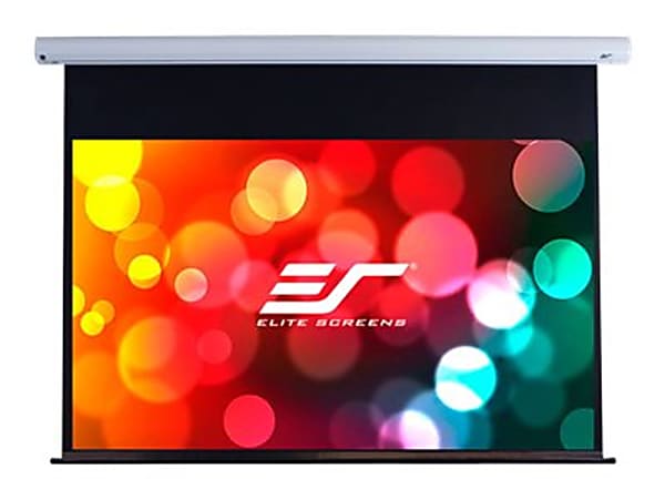 Elite Screens Saker Series SK120XHW-E20 - Projection screen - ceiling mountable, wall mountable - motorized - 110 V - 120" (120.1 in) - 16:9 - MaxWhite FG - white enamel