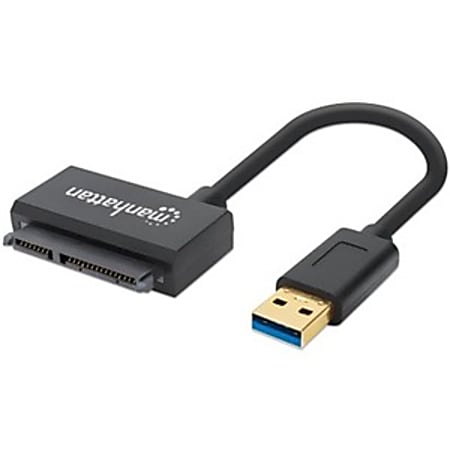Manhattan USB-A to SATA 2.5" Adapter Cable, 42cm, Male to Male, 5 Gbps (USB 3.2 Gen1 aka USB 3.0), Supports 4 - 130424