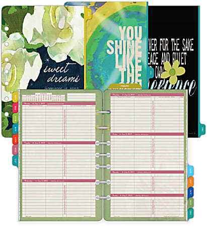 Day-Timer® Flavia® 90% Recycled Refill, 5 1/2" x 8 1/2", 2 Pages Per Week, January-December 2015