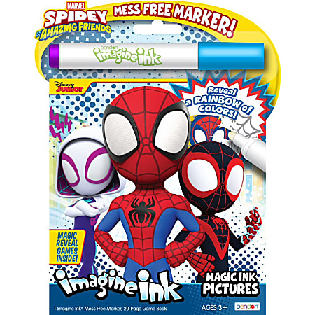 MARVEL Spidey And Friends Magic Ink Pictures Book With Imagine Ink