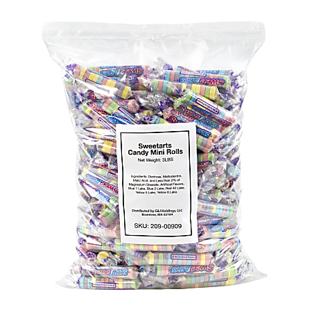 SweeTarts Candy Rolls, 3-Lb Bag