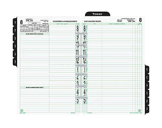 Day Timer 90percent Recycled Original Organizer Refill 5 12 x 8 12 2 ...