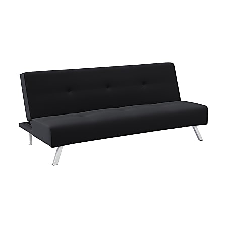 Lifestyle Solutions Serta Selena Convertible Sofa, Black