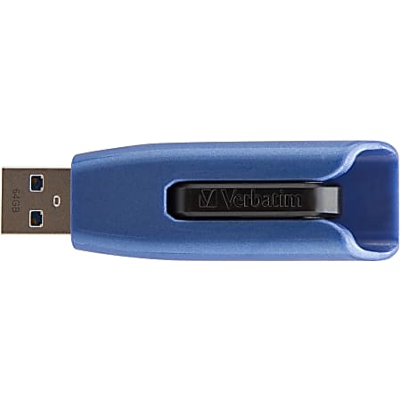 Verbatim 256GB Store 'n' Go V3 MAX USB 3.0 Flash Drive - 256 GB - Blue