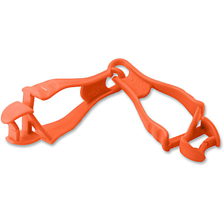 Ergodyne 3400 Squids Dual Grabber Clips, 7", Orange
