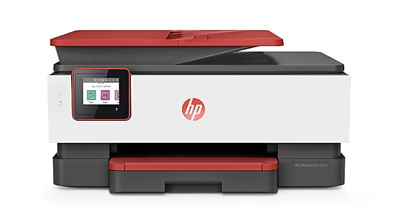 HP OfficeJet Pro 8035 Wireless Color Inkjet All-In-One Printer With 8 Months Of Ink, Coral