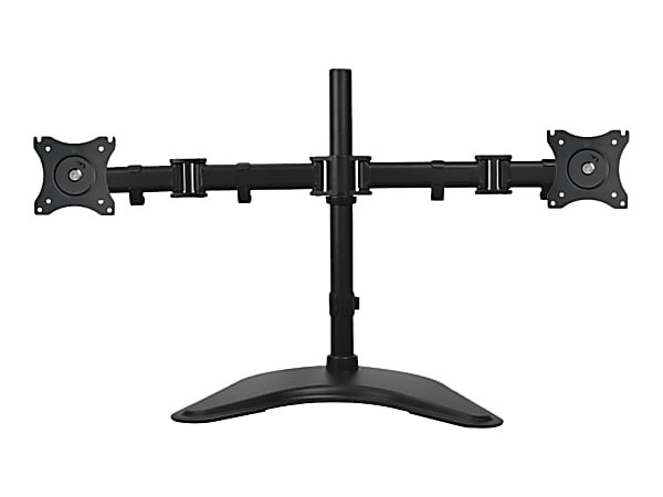 SIIG Articulated Freestanding Dual Monitor Desk Stand - 13"-27" - Mounting kit (desk stand, 2 articulating arms) - for 2 LCD displays - steel - screen size: 13"-27"