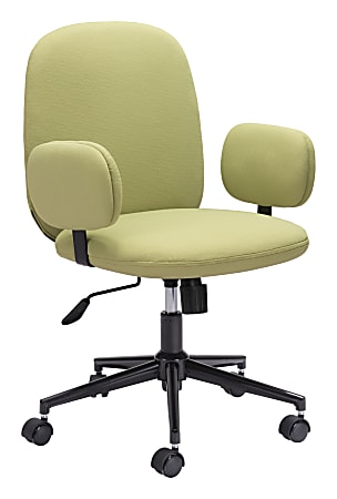 Zuo Modern Lionel Ergonomic High-Back Office Chair, Olive Green/Black