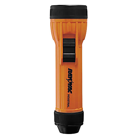Rayovac Safety D-Cell Flashlight, Black/Orange